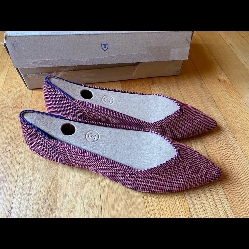 Rothy’s Double Stitched Rose Points - 9.5
